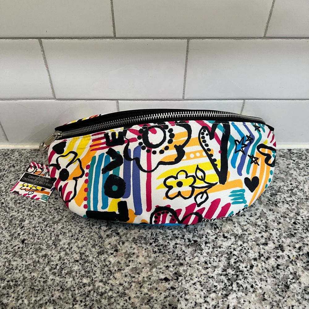 NEW, Brighton Graffiti Love Crossbody belt bag
